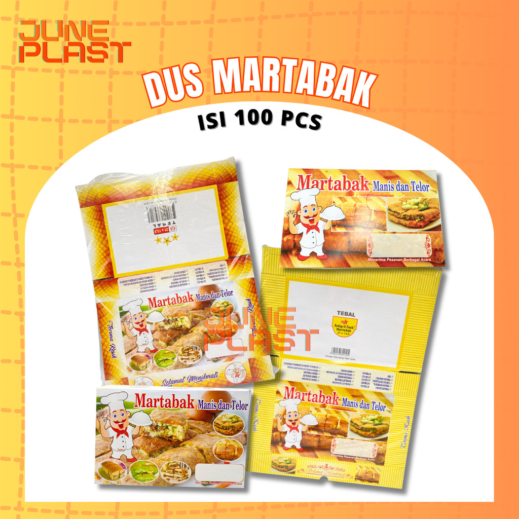 [100PCS] DUS MARTABAK / KOTAK DUS MARTABAK 21X13,5 CM