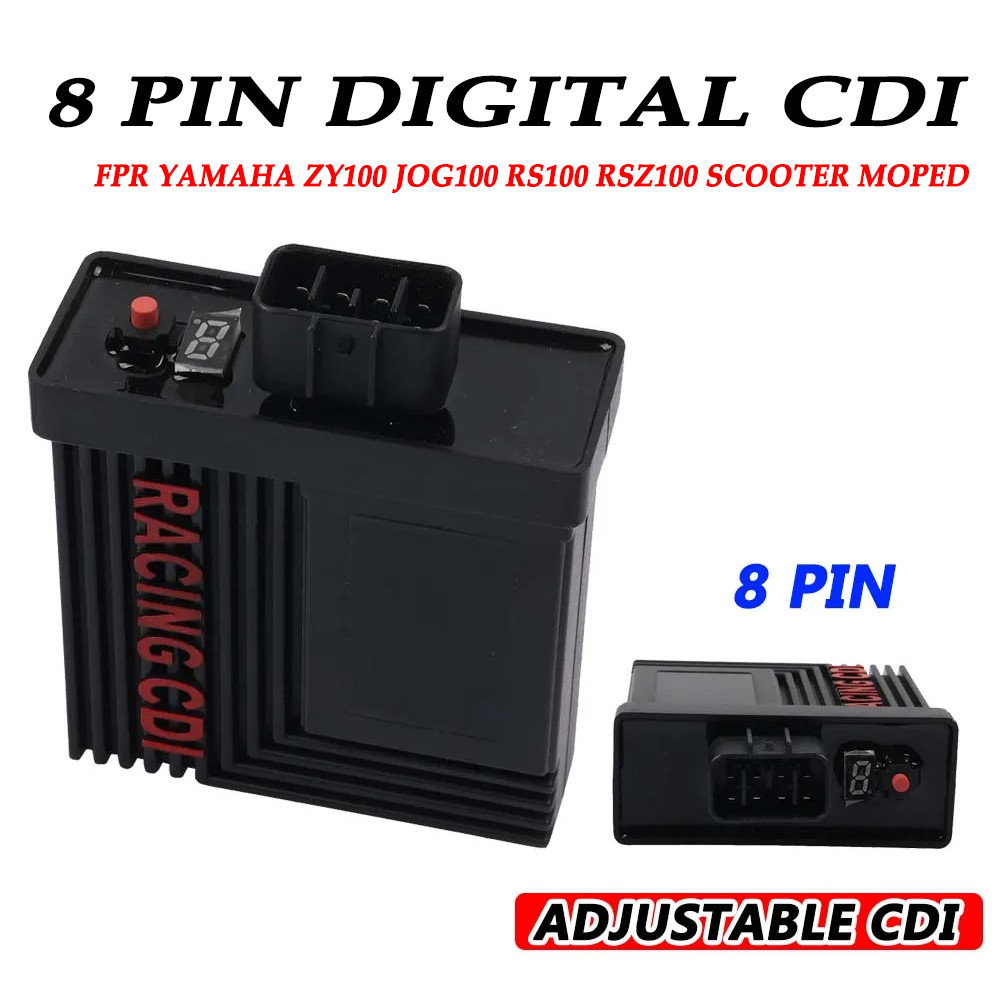 8 Pin gital adjustable Racing C for Yamaha ZY100 JOG100 RS100 RSZ100 With 9 poles Ignition Ignite Sy
