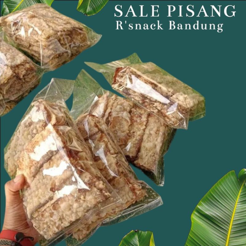 cemilan sale pisang crispy 1kg (4kemasan) sale lidah asli bandung