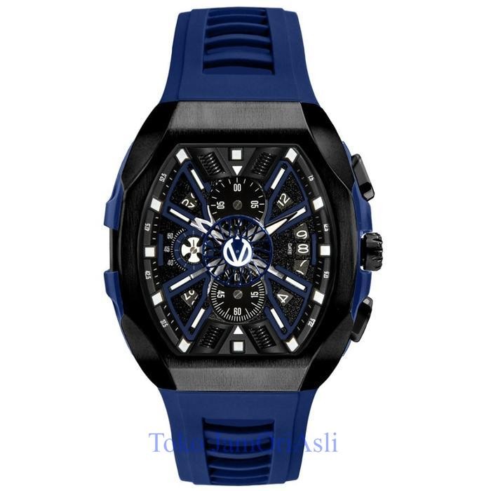 Promo Original Jam Tangan Pria Christ Verra CV 12080G-36 BLK/BLU Garansi Resmi 2 Tahun