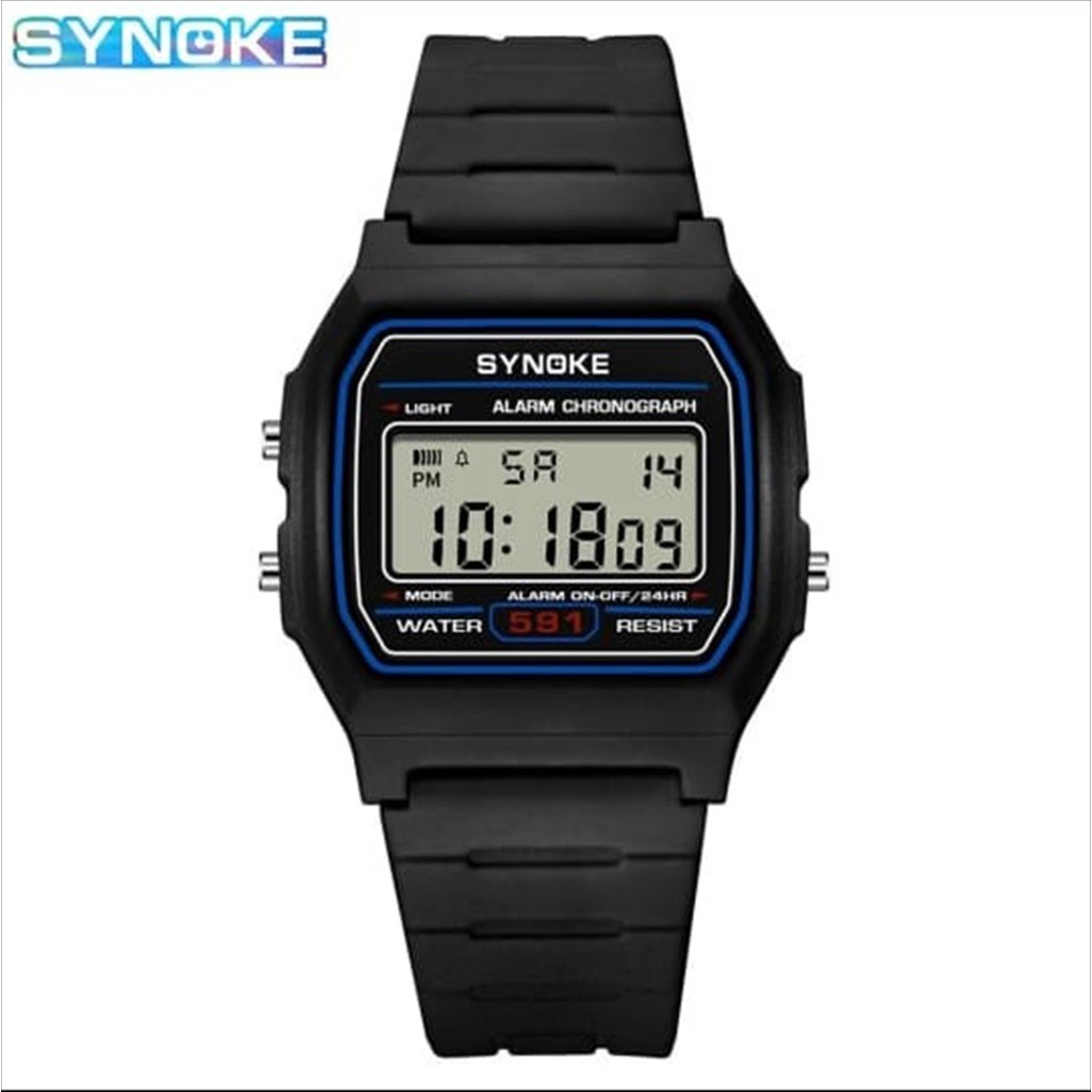 Jam Tangan SYNOKE 591 Digital Pria Wanita Original Water Resist Shopee (skmeindonesia)