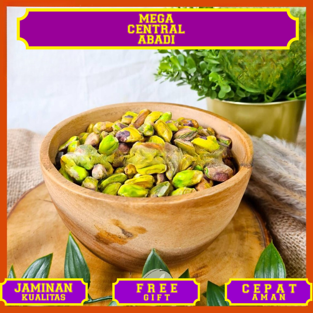 

Organic Paradise Kacang Pistachio Mentah 500 gram / Raw Pistachio Peeled 500 gram Premium Quality