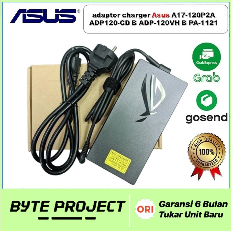 ORI Adaptor Charger Asus A17-120P2A ADP-120CD B ADP-120VH B PA-1121-28 20V 6A 120W DC 4.5*3.0MM