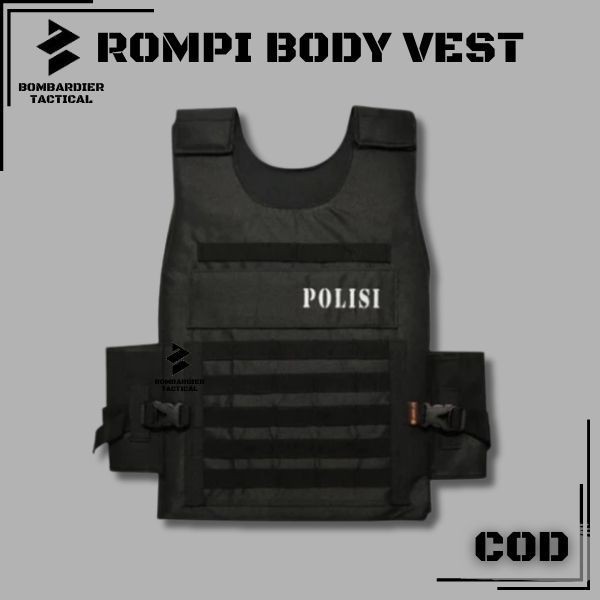 ROMPI SWAT POLICE POLISI Termurah Rompi Polisi / Swat / Polos / Rompi Motor/Bodyvest Anti Angin