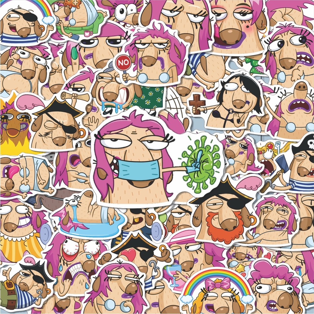 

100PCS Lucu Vk Lady Di Stiker Aesthetic Stiker Anti Air Stikers Berperekat Waterproof sticker decal buat Motor Helm Buku Journal Koper Casing HP Laptop Botol Minum Hadiah anak
