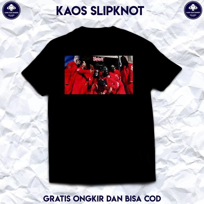 (COD) Kaos Band Slipknot. T Shirt Band Metal Slipknot Original. - S