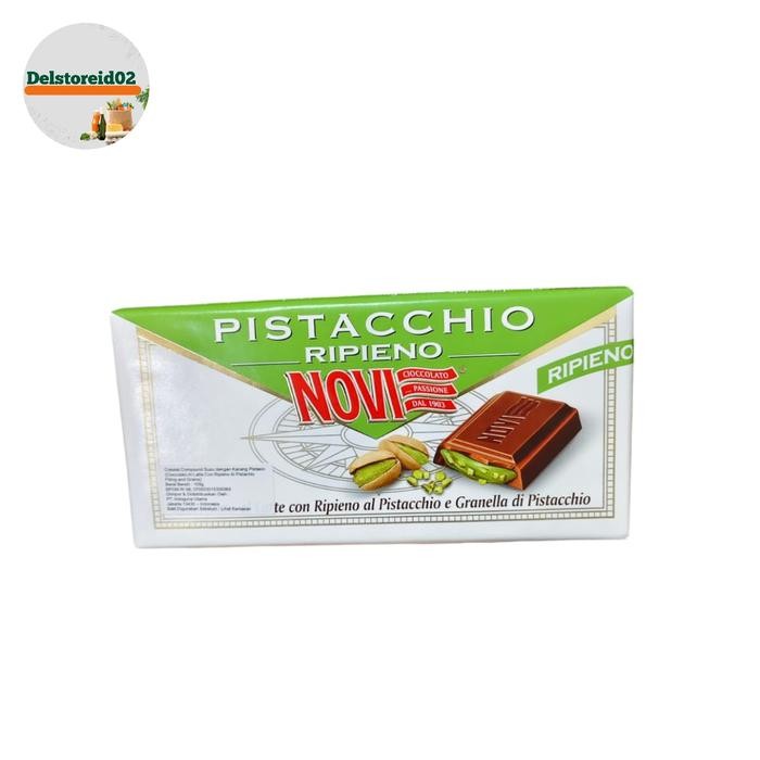 

Novi tav pistacchio (coklat compound susu dengan kacang pistachio) 105gr