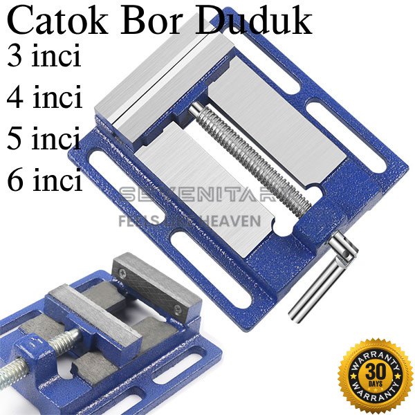 Catok Bor Duduk Ragum Bor Duduk Milling Vice 3 / 4 / 5 / 6 Inch - S10008781