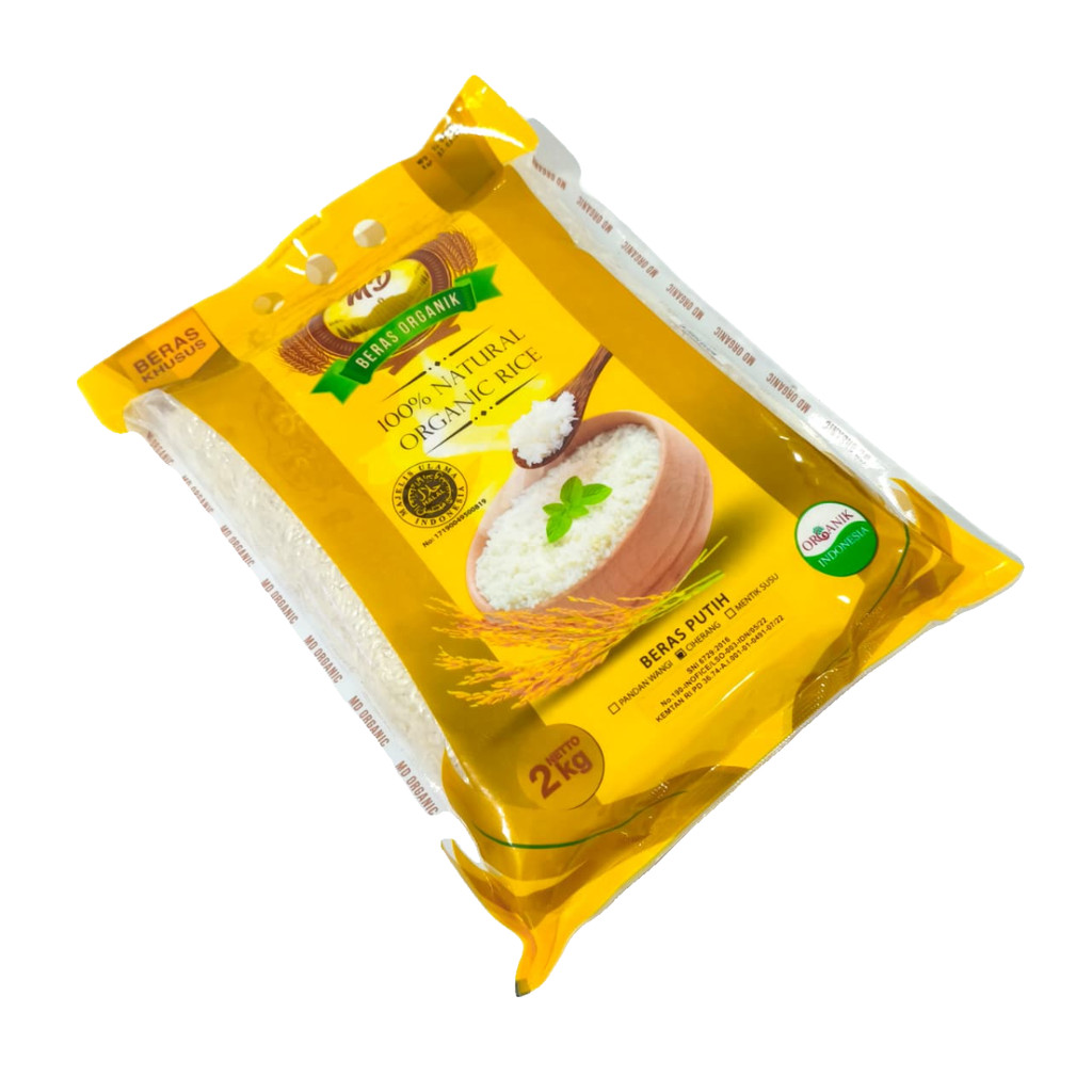 

MD Beras Organik Beras Putih Ciherang 2Kg 100% Natural Organic Rice