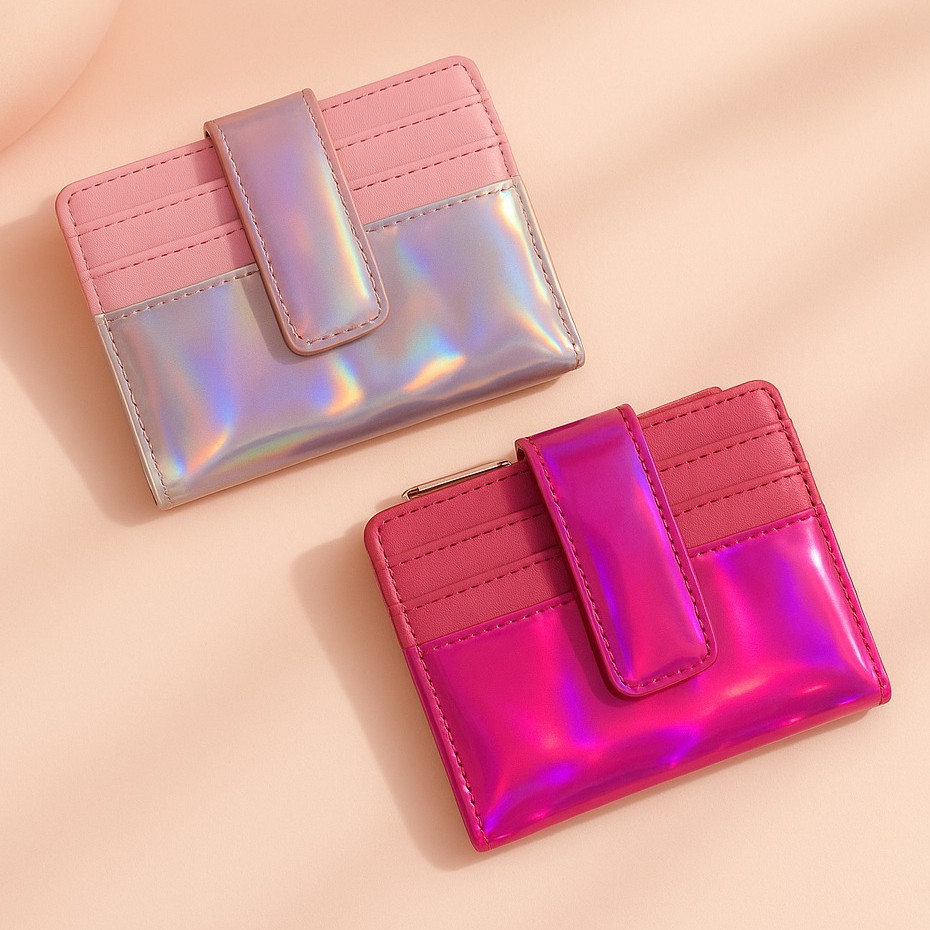 Dompet Wanita Hologram Sylvana Dompet Lipat Kartu Mini / Dompet lipat hologram / Dompet Hologram