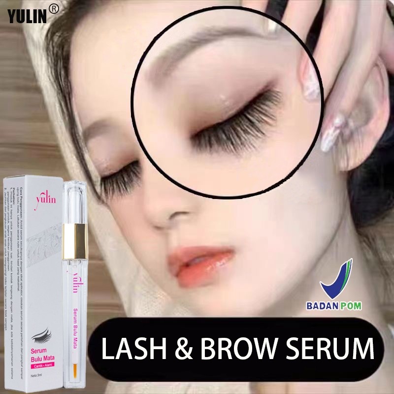 YULIN Eyelash & Eyebrow Growth Serum Penumbuh Bulu Mata dan Alis Pemanjang Bulu Mata Serum Alis- pen