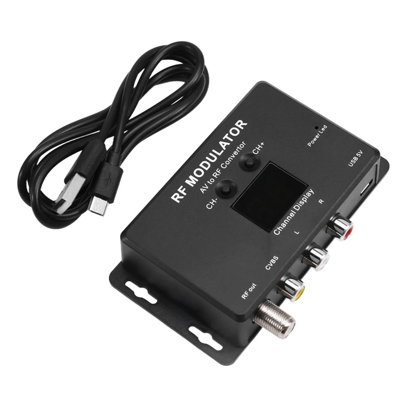 M60 RF Modulator AV To RF Converter UHF Modulator RF Signal Converter