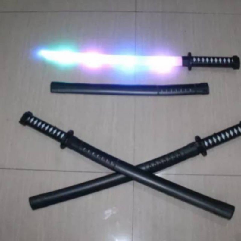 (CCK STORE)  mainan anak pedang samurai led / MAINAN PEDANG SAMURAI LED / MAINAN PEDANG LED SAMURAI 