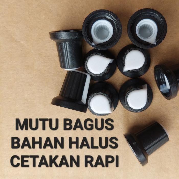 knop potensio lubang bulat tombol tutup potensiometer plastik as warna volum volume bass treble bala