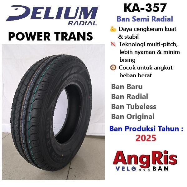 Delium Power Trans 185 R14 8pr LT Ring 14 Ban KA357 PowerTrans Radial Tubeless Bisa buat Muatan Bera