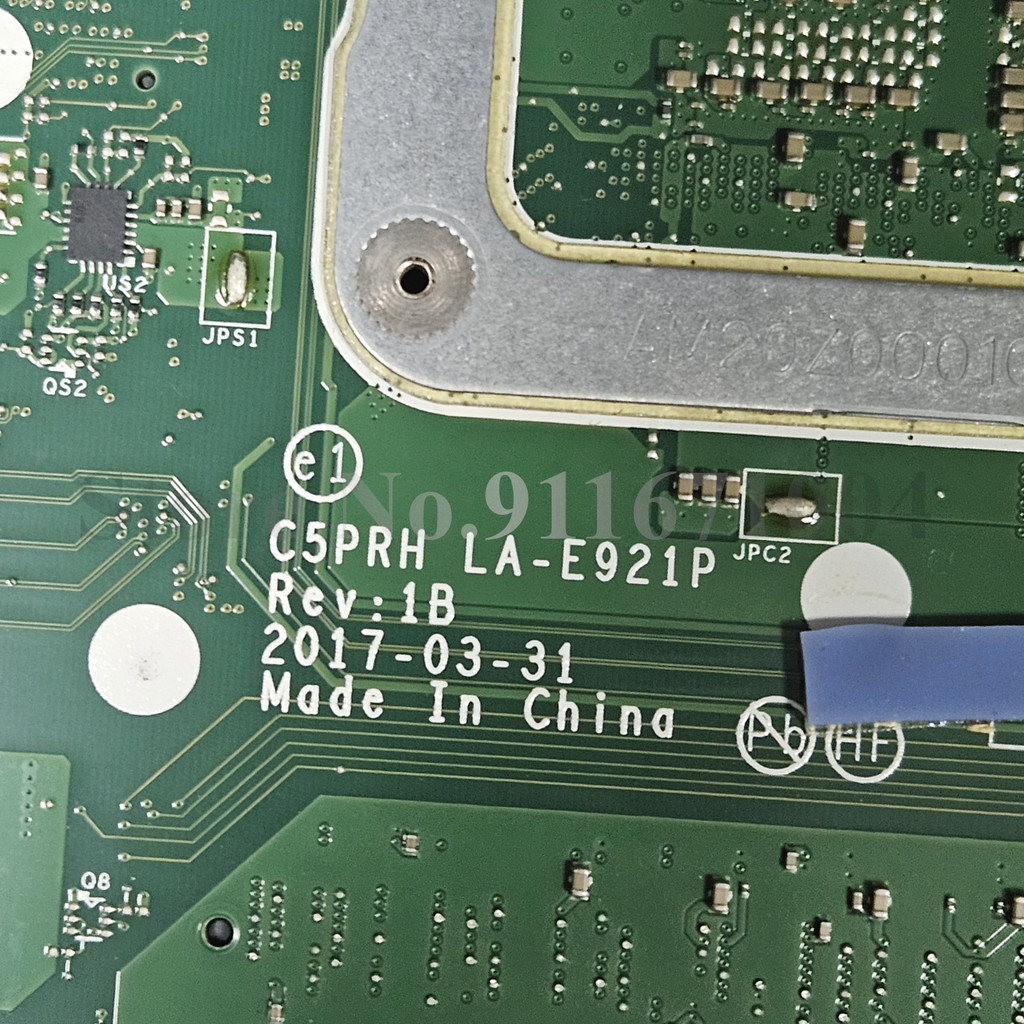 C5PRH LA-E921P For Acer Predator Helios 300 G3-571 Laptop Motherboard With CPU I5-7300HQ/I7-7700HQ G