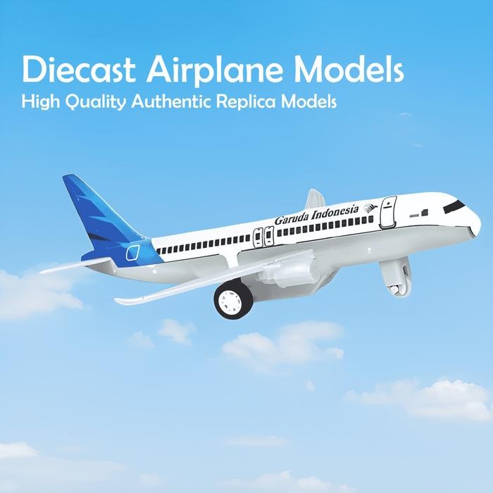 Miniatur Diecast Pesawat/Mainan Pesawat Garuda - Garuda