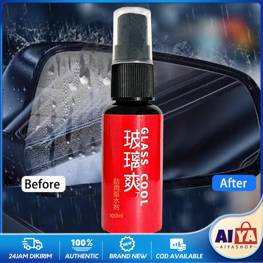 Water Repellant Pembersih Kaca Efek Daun Talas Anti Air Embun Kacamata Helm Spion Mobil 100 ml