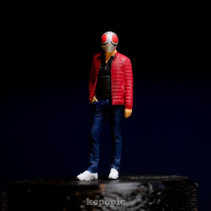 IGS99 Figure character cosplay boy skala 1/64 custom miniature KS153 - Black kamen rider