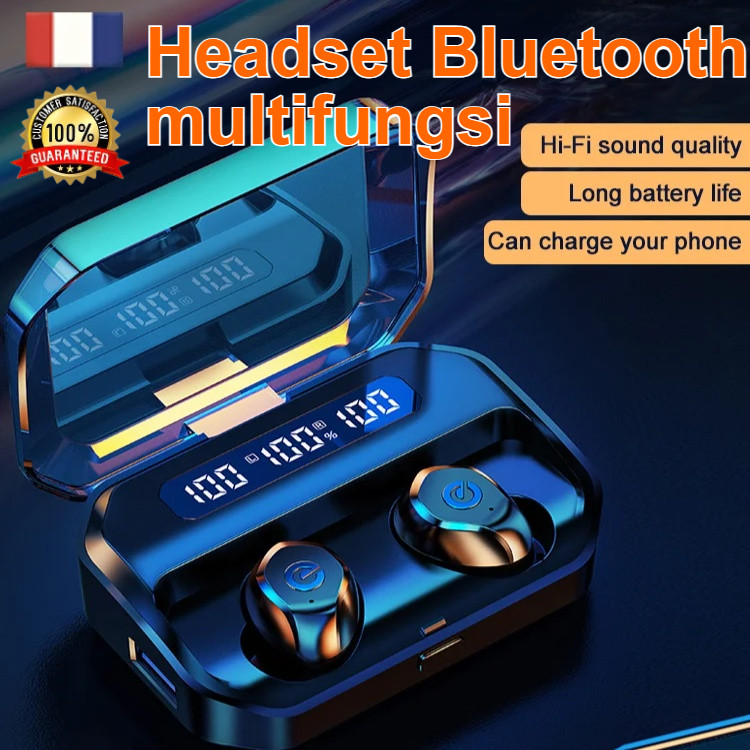 【Noise Cancelling/Multifungsi】Kavaleri Bluetooth Earphone Multifungsi Noise Cancelling Bluetooth Ear