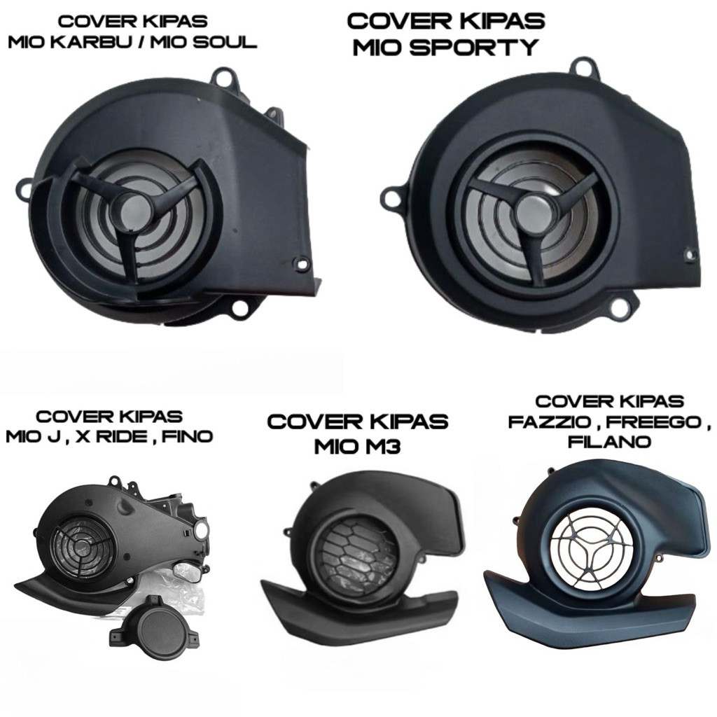 TERMURAH Cover Tutup Kipas Mio Sporty Mio Soul Mio Karbu Mio J X-ride Xride Mio M3 Fazzio Filano Fre