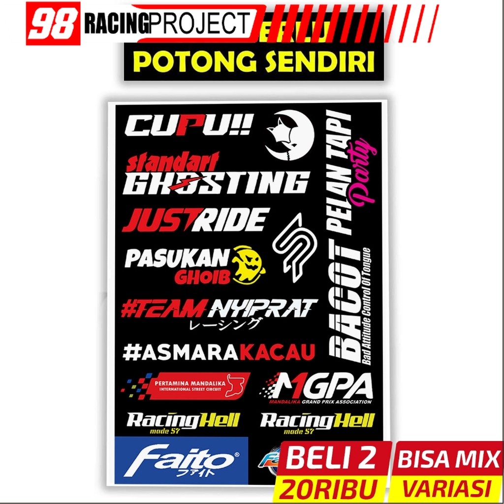 Stiker Motor, Sticker Motor, Stiker Motor Keren, Stiker Racing Motor, Sticker Racing