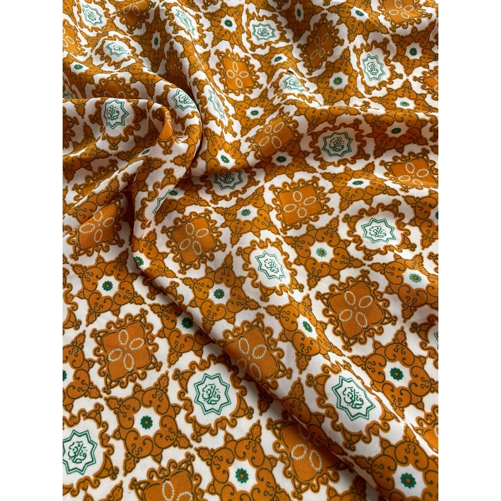 Kain Seragam Batik Sekolah Tpq Qiro'ati Coklat 5 Jilid Lebar 115 cm