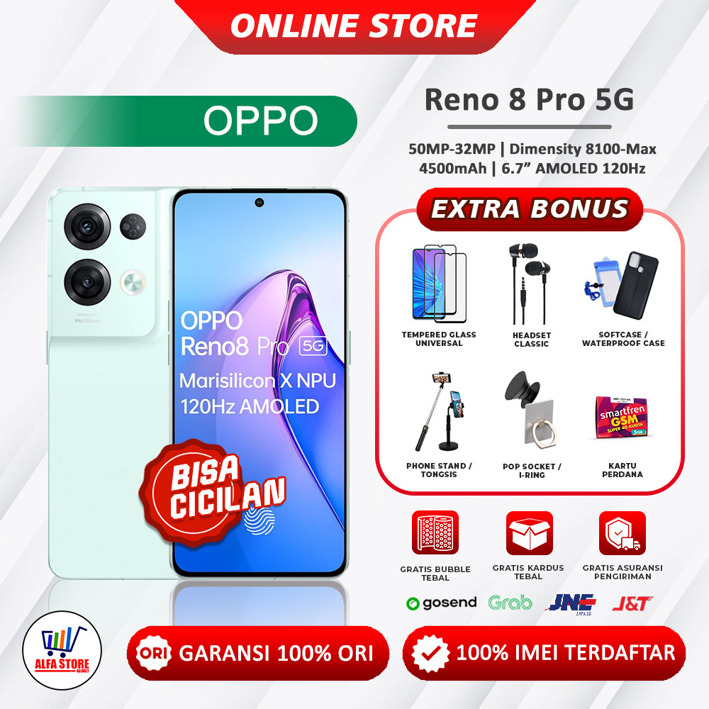 OPPO RENO 8 PRO 5G 12/256GB GARANSI RESMI