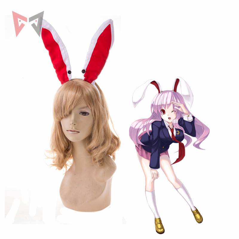 MMGG Touhou Project Cosplay  Reisen Udongein Inaba Cosplay Hair Hoop Rabbit Ears Headwear