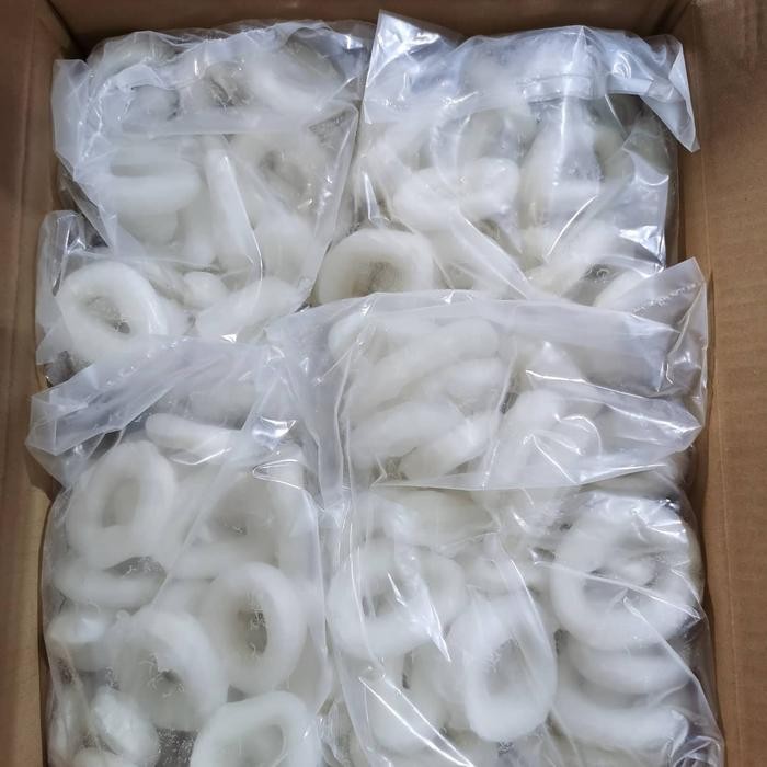 PROMO Cumi Ring Premium 1Kg - Squid Tube Ring White (1kg)