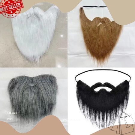 NEW PRODUK TERBARU Hairclip jenggot palsu /Jenggot imitasi palsu /KUMIS PALSU JENGGOT /Jenggot Palsu