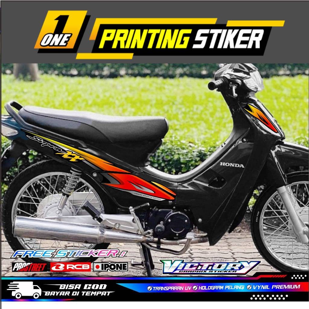 Striping Variasi Honda Supra Xx / Stiker List Motor Honda Supra Xx