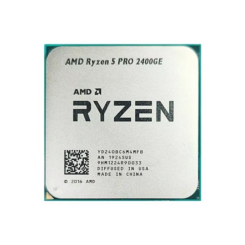 AMD Ryzen 5 PRO 2400GE R5 PRO 2400GE 3.2 GHz Quad-Core Eight-Thread 35W CPU Processor YD240BC6M4MFB 