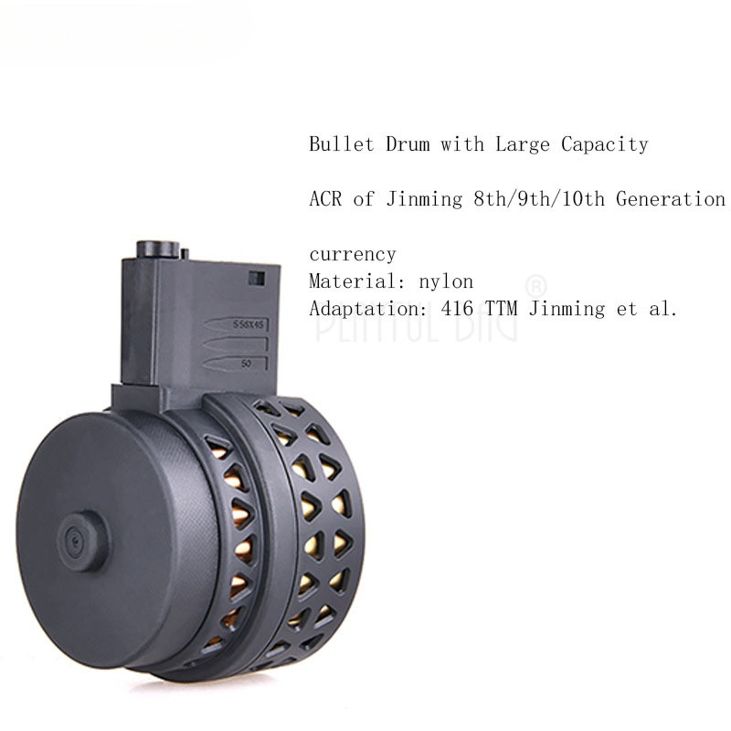 Playful bag Outdoor sport gel ball Jinming 89 ACR 10gen HK416 general M4 nylon toy clip drum Toy acc