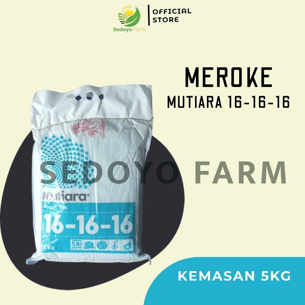 wearbee2 Pupuk NPK Mutiara 16 16 16 MEROKE Kemasan Pabrik 5 KG