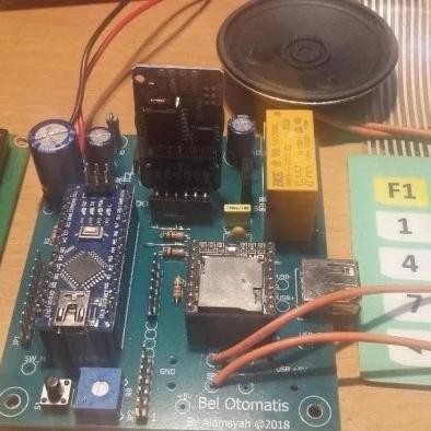 LEW99 Kit Bel Sekolah Otomatis Bell Automatic Mp3 Micro SD, USB