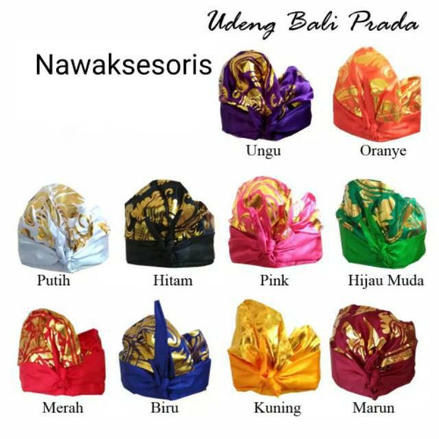 Udeng Setengah Jadi Prada Bali Warna Emas