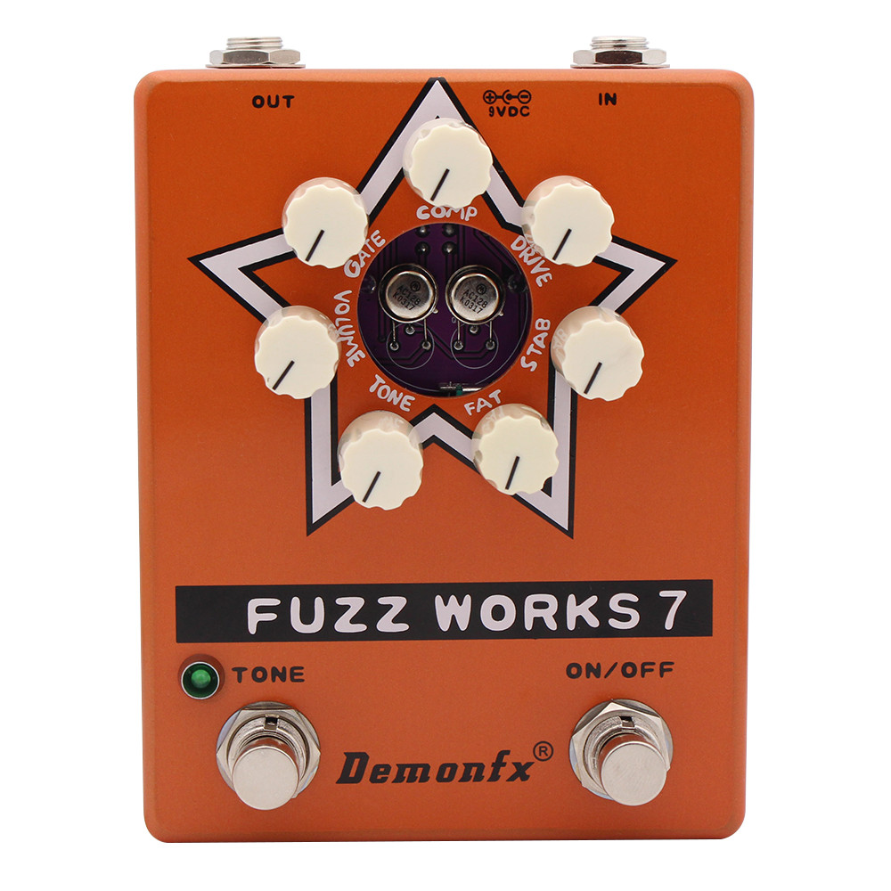 New Demonfx Fuzz Works 7 Guitar Bass Effects Pedal Fuzz Based On  Fuzz Factory 7