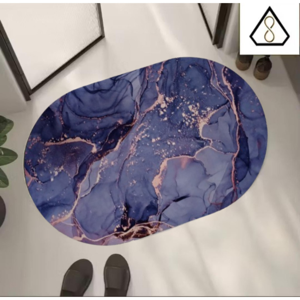 Keset  kaki diatomite oval  Anti Slip BISA UNTUK kamar mandi keset lantai  anti selip MENYERAP AIR