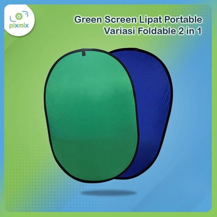 Green Screen Lipat Portable | Background untuk Zoom - green screen