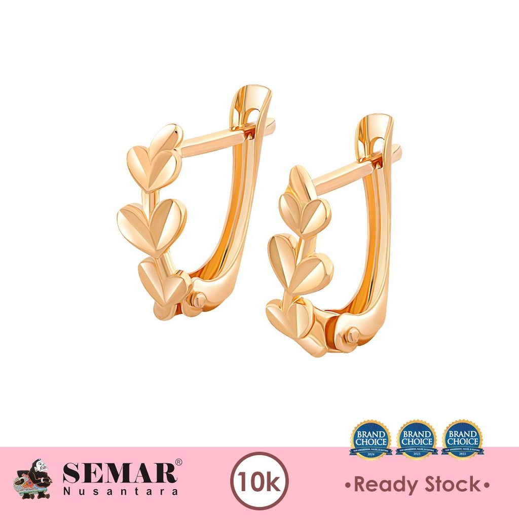 Anting Emas Kamari Love Gold 10K Semar Nusantara