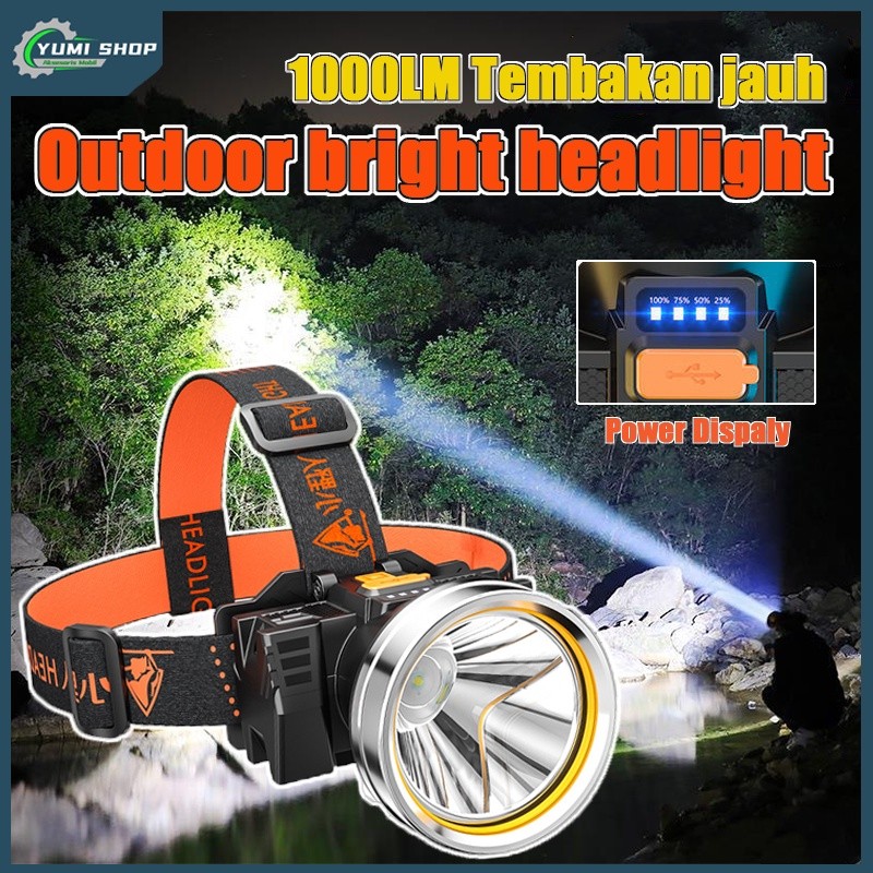 Senter Kepala/TERANG BATERAI LITHIUM Headlamp Berkemah/led Senter Berkemah Headlamp/Outdoor LED Sent
