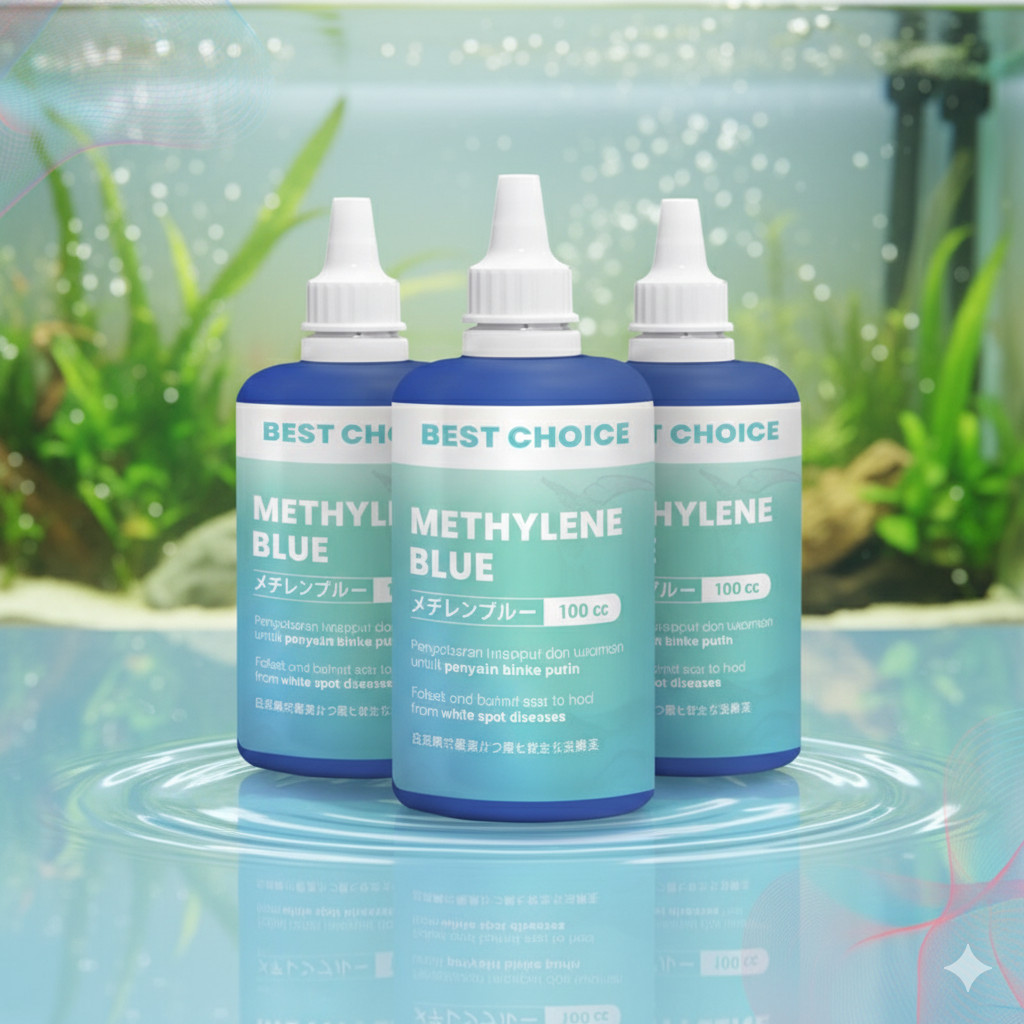 MORI METHYLENE BLUE OBAT IKAN HIAS MORI PREMIUM 100ML 100CM OBAT WHITE SPOT JAMUR IKAN