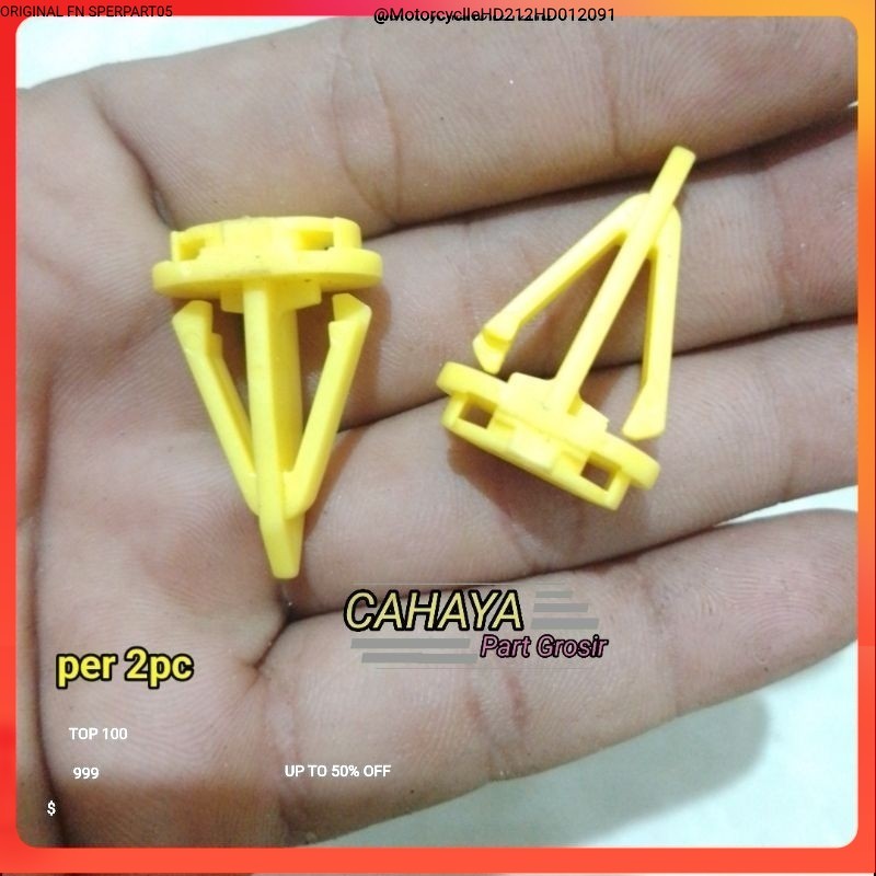 2pcs KLIP CLIP KANCING DORTIM PLASTIK M6 LUBANG BAUT 10 Oc Parrt