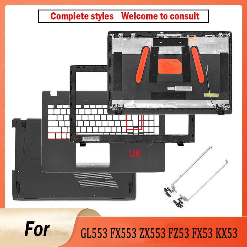 Metal Parts For New For GL553 GL553V GL553VD FX553 Laptop LCD Screen Rear Lid Top Case/Back Cover/Fr