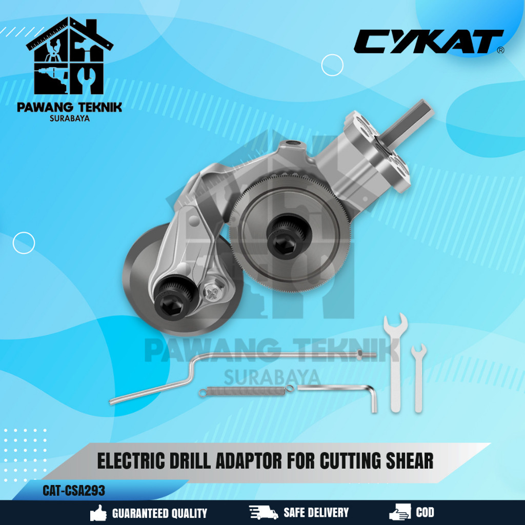 CYKAT Adaptor Bor Pemotong Seng Alat Pemotong Lembaran Logam - Adapter Bor Gunting Pemotong Plat Sen