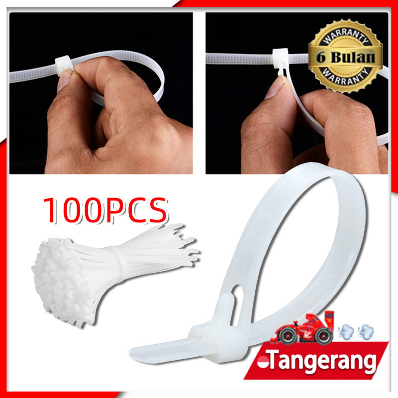 100pcs Kabel Ties Bisa Buka / Reusable Cabel Ties / Cabel Tie / Cabel Ties / Kabel Tie