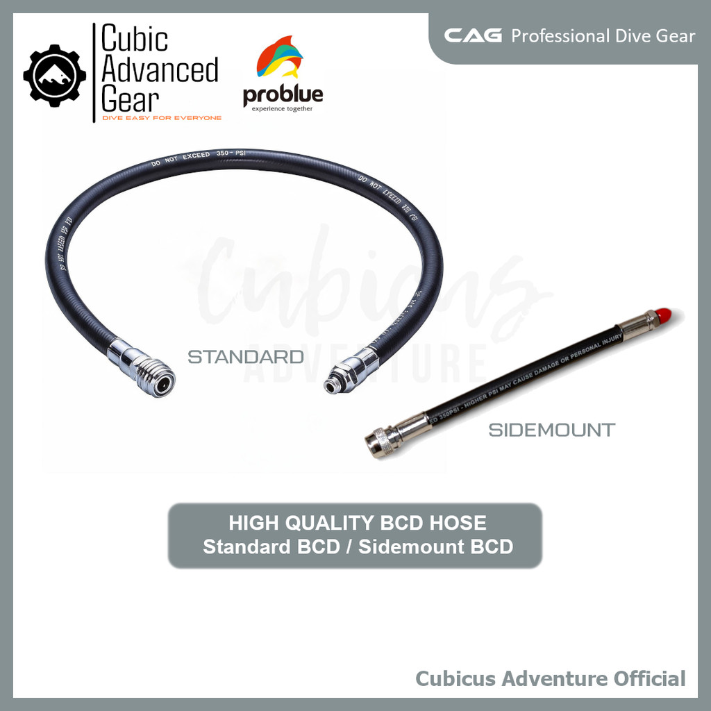 BCD Inflator Low Pressure Hose - Replacement for Scuba Diving BCD