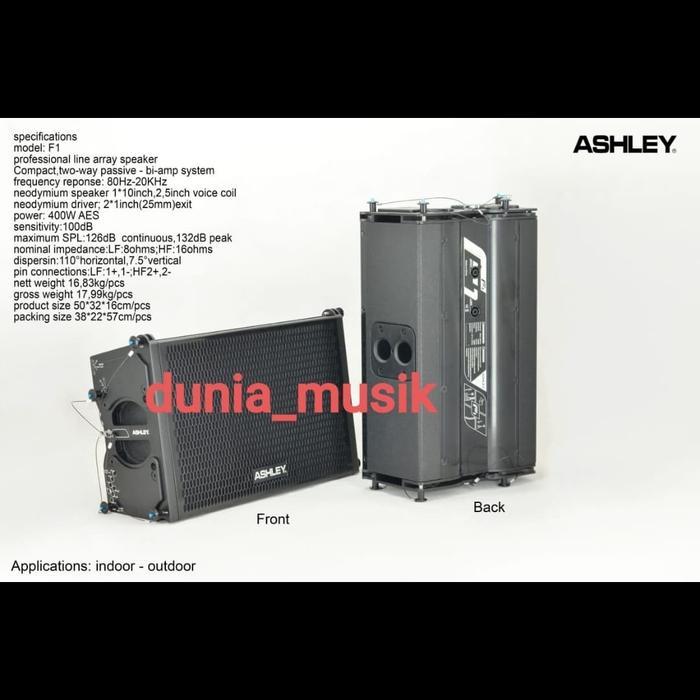 speaker line array ashley f1 passif Bi-amp system 10inch original