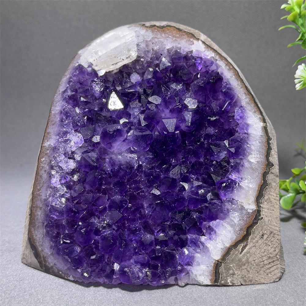 Natural Uruguayan High-Quality Amethyst Crystal Cave Mineral Original Stone Metation Wealth Home Off